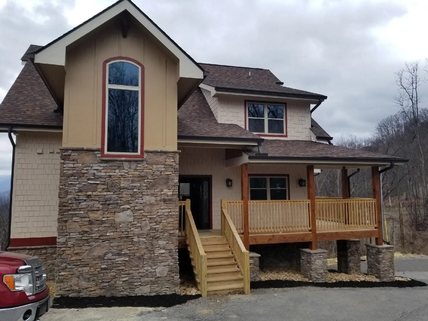 Craftsman Stone Home